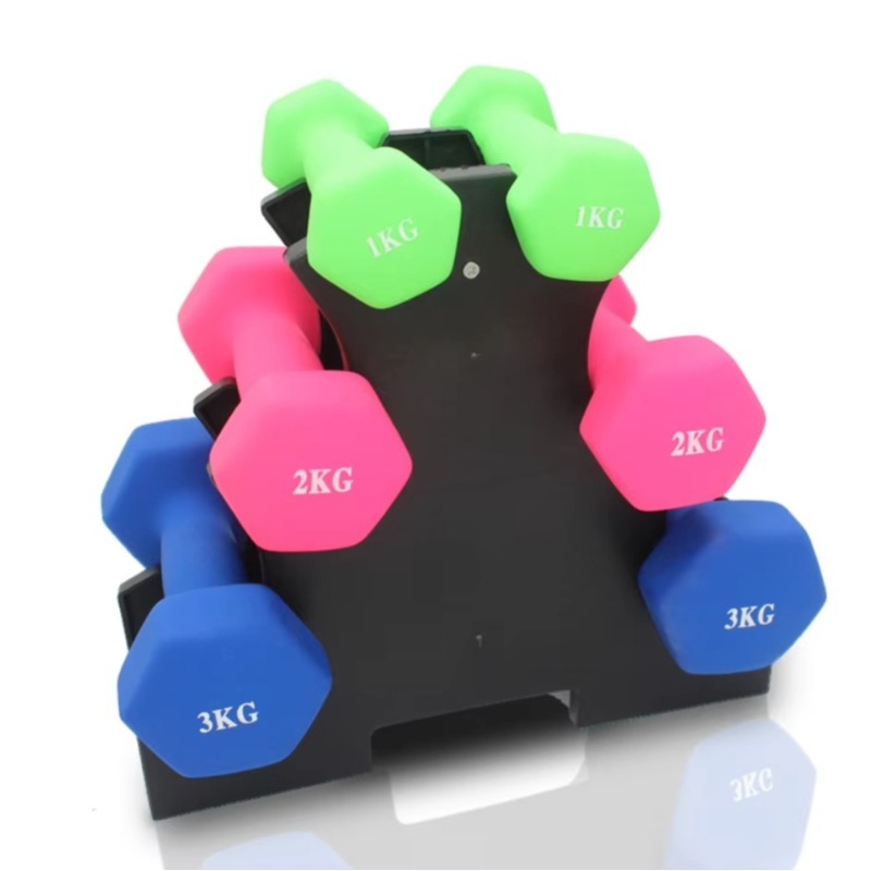 Home Gym Rack - 3-stufiges Hantelregal für Heimfitnessgeräte, robuste Stahlkonstruktion,