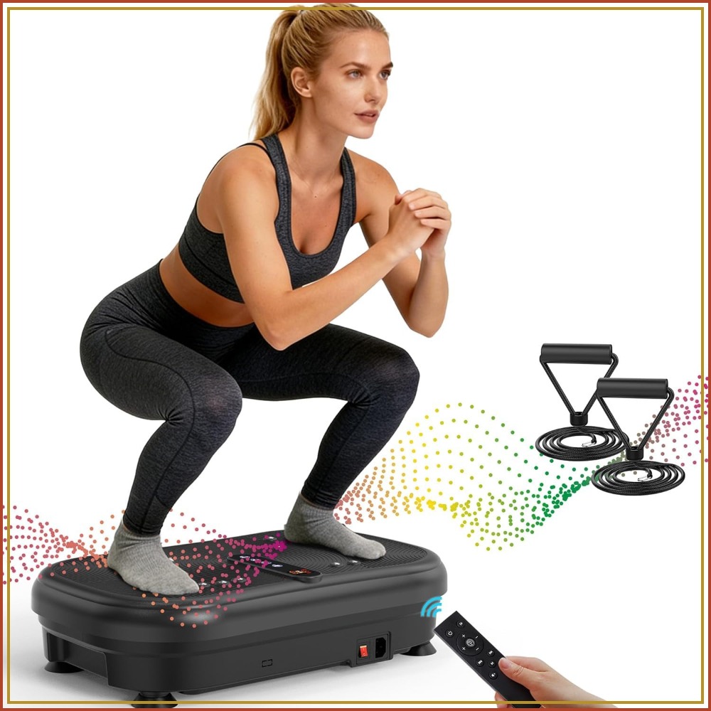 Home Gym Weight Machine - AXV Vibrationsplatte Fitness-Plattform Trainingsgerät Ganzkörper-Shaker Workout