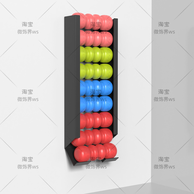 Home Gym Yoga Mat Storage - ‌ An der Wand montierter Sportballständer