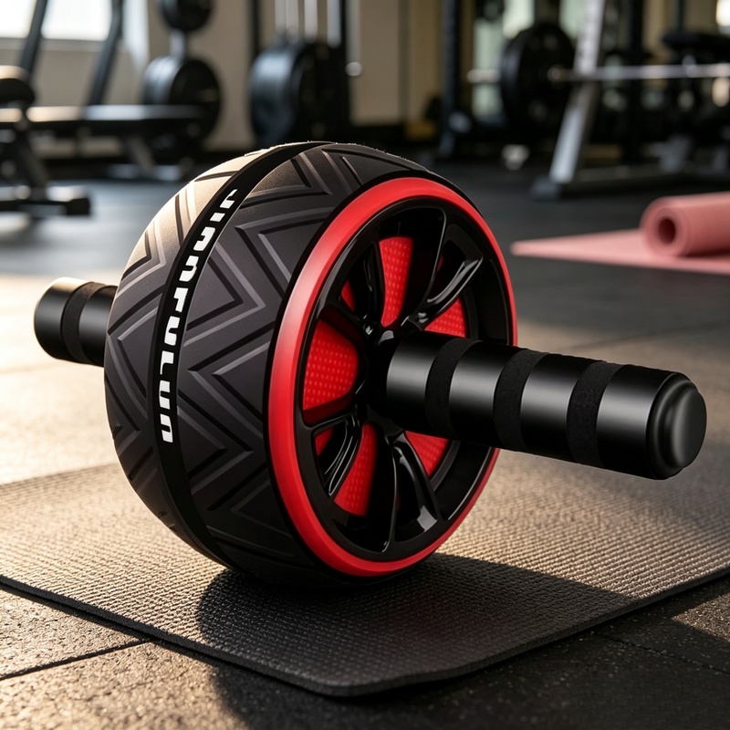 Home Gym Hyrox - Rutschfestes Ab-Roller-Rad, Langlebiges Bauchmuskel-Trainingsgerät für Männer