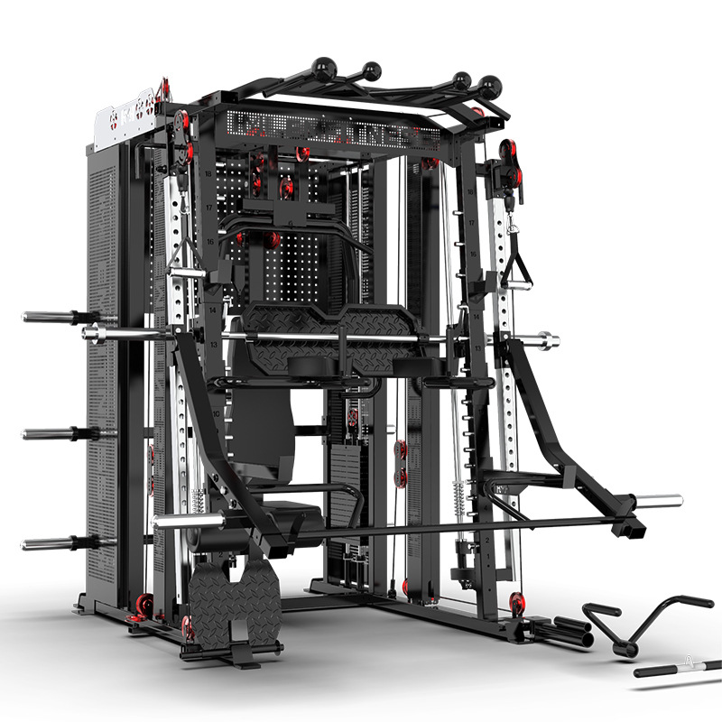 Home Gym Weight Machine - Fitnessgeräte Multifunktionaler Stahl Smith Fitness Trainer