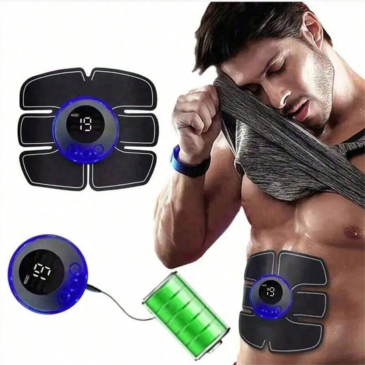 Home Gym Needs - EMS-Muskelstimulator-Trainingsgerät für Bauchmuskeln und Arme, Heimfitnessgeräte