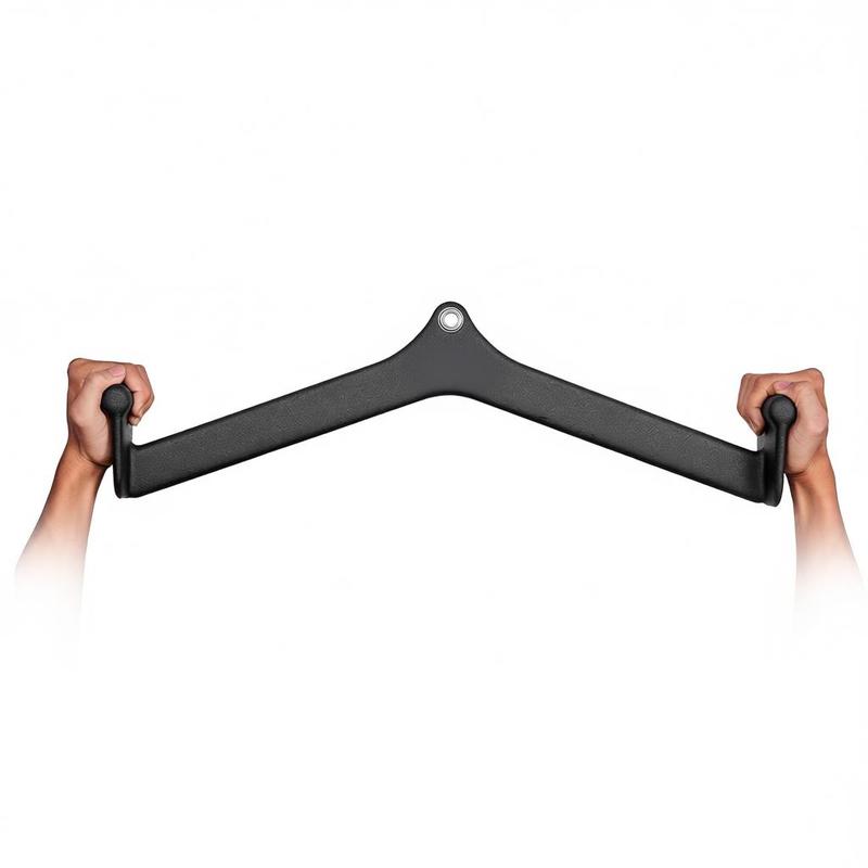 Lat Pulldown Cable - LAT Pulldown-Aufsatz, Kabelzug-Ruder-V-Stangen-Aufsatz, Trizeps-Zugstange, Rücken-Krafttraining Gummibeschichtete