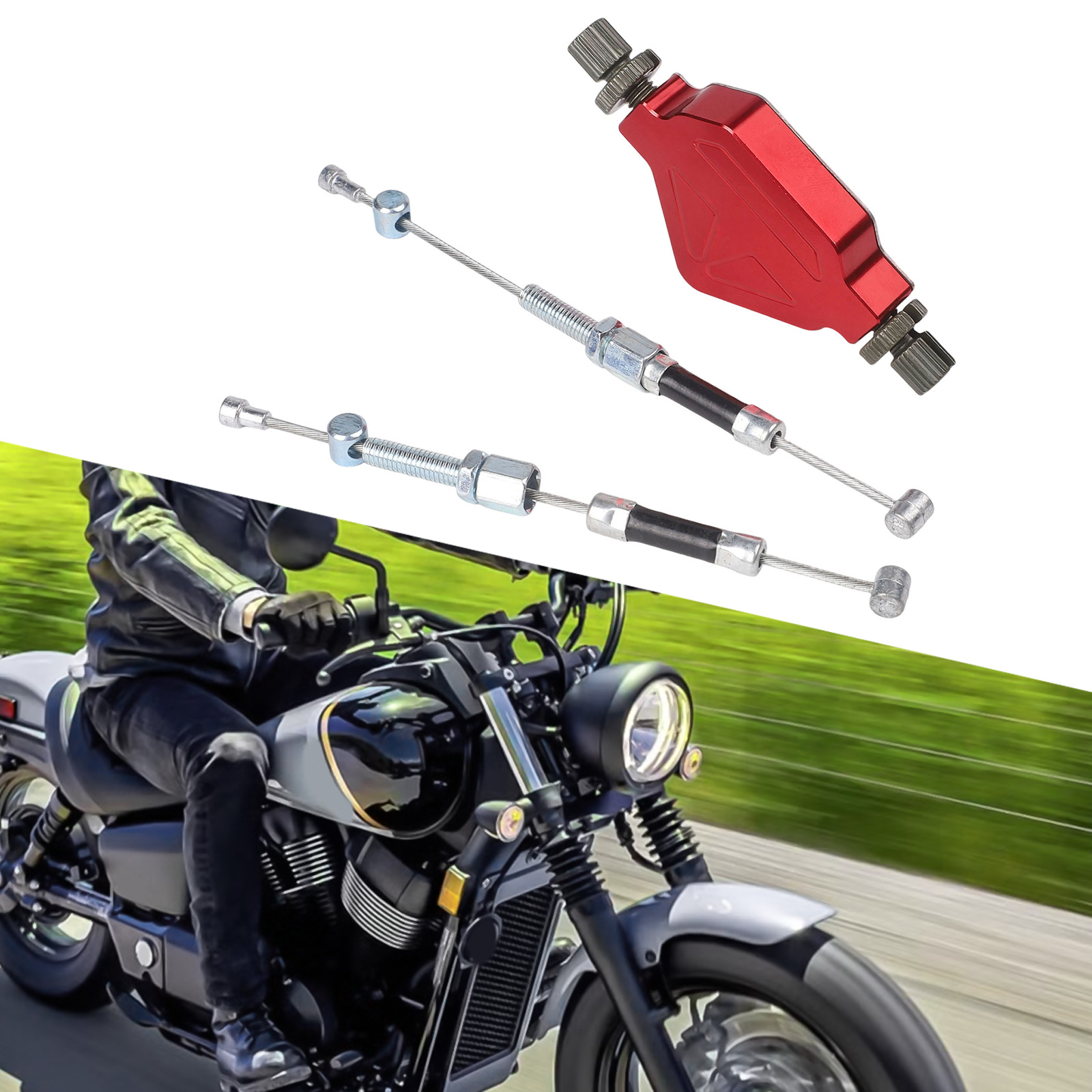 Lat Pulldown Cable - Motorrad Easy-Pull-Kupplungssystem Stunt-Hebel mit CNC-Aluminiumkabel für