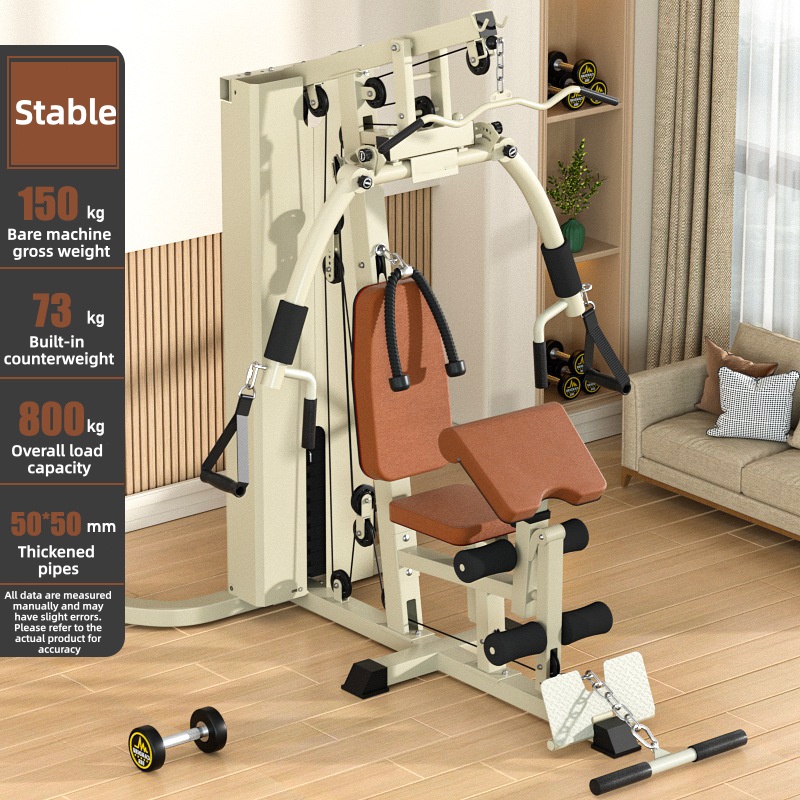 Home Gym All In One - Umfassendes Trainingsgerät, High-Pull-Fitnessgerät, multifunktionales Push-Trainingsgerät für