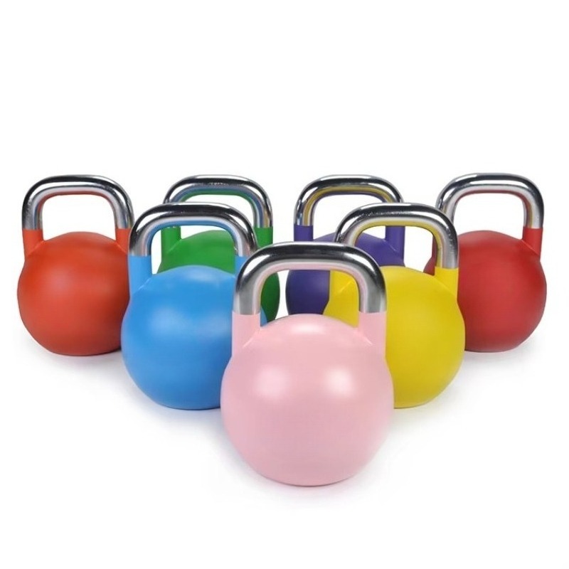 Home Gym Kettlebells - 12KG Premium Kettlebell Gewichte Pulverbeschichtetes Hantel-Design