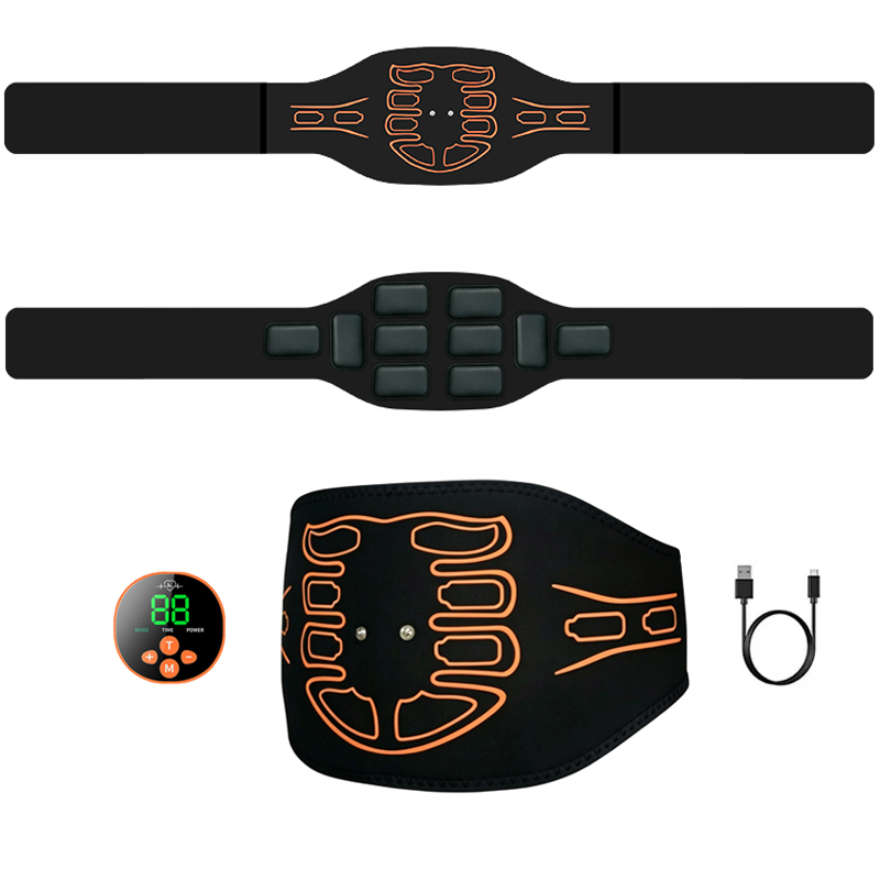 Home Gym Weight Machine - Intelligenter Bauchmuskeltrainer: Bauchweggürtel, Muskelstimulator, Taillenmassagegerät, Schlankheitsgürtel,