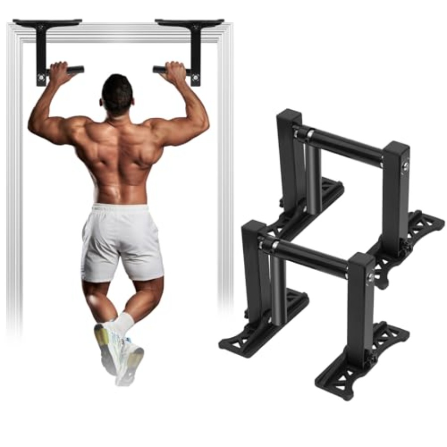 Home Gym Needs - Türkanten-Klimmzugstange für den Heimgebrauch, Stahlkonstruktion, schwarze