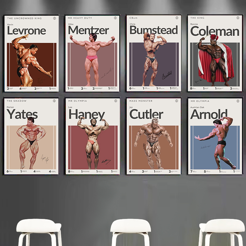 Home Gym On Wall - Motivation Bodybuilder Poster Bumstead Coleman Mr