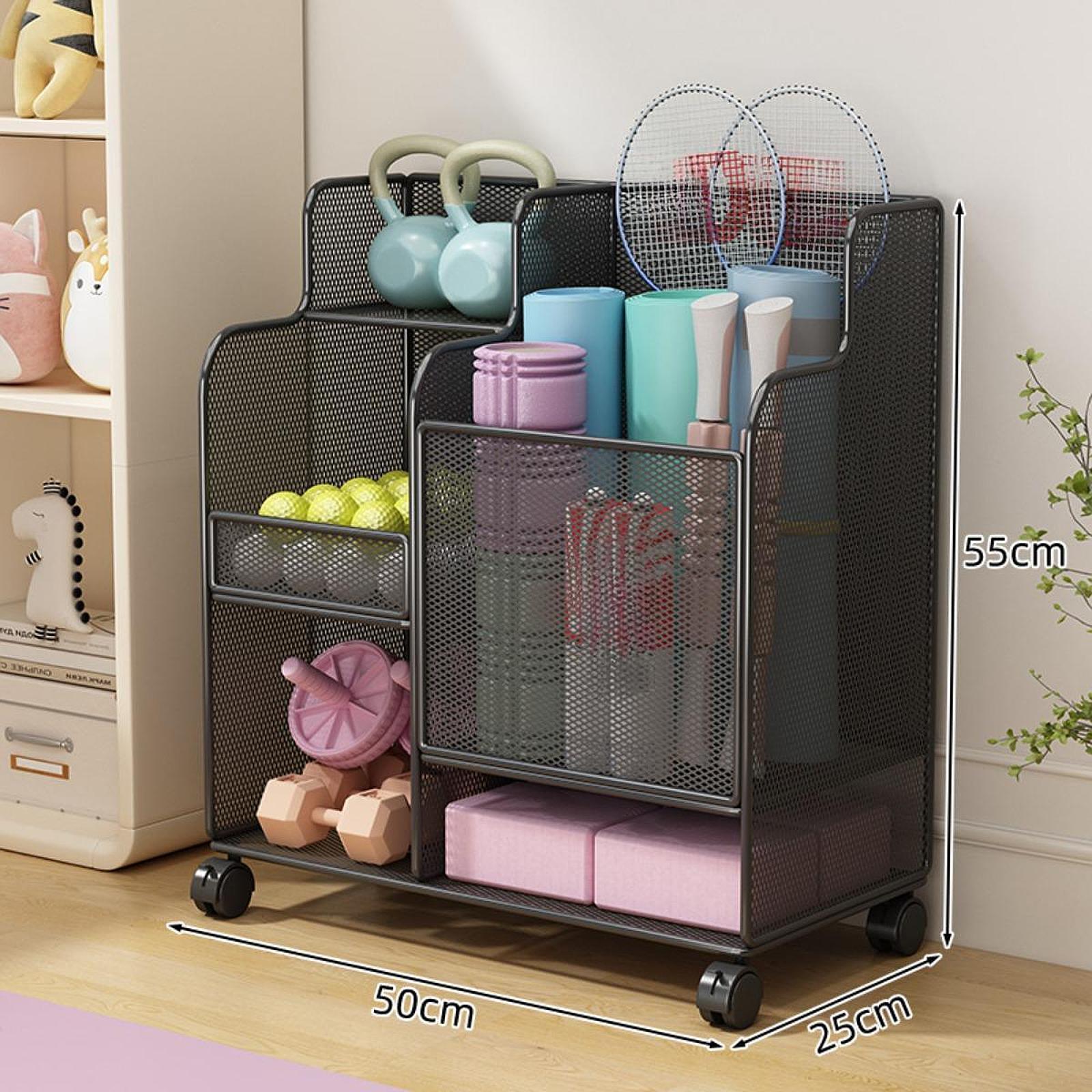 Sportgeräte-Aufbewahrungsregal – Home Gym Yoga Mat Storage Bewertung und Preis