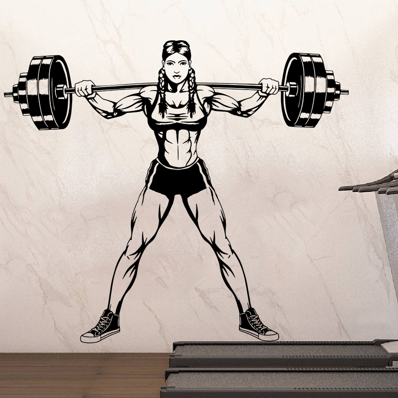 Große Gym Frau Hanteln Wandtat – Home Gym On Wall Bewertung und Preis
