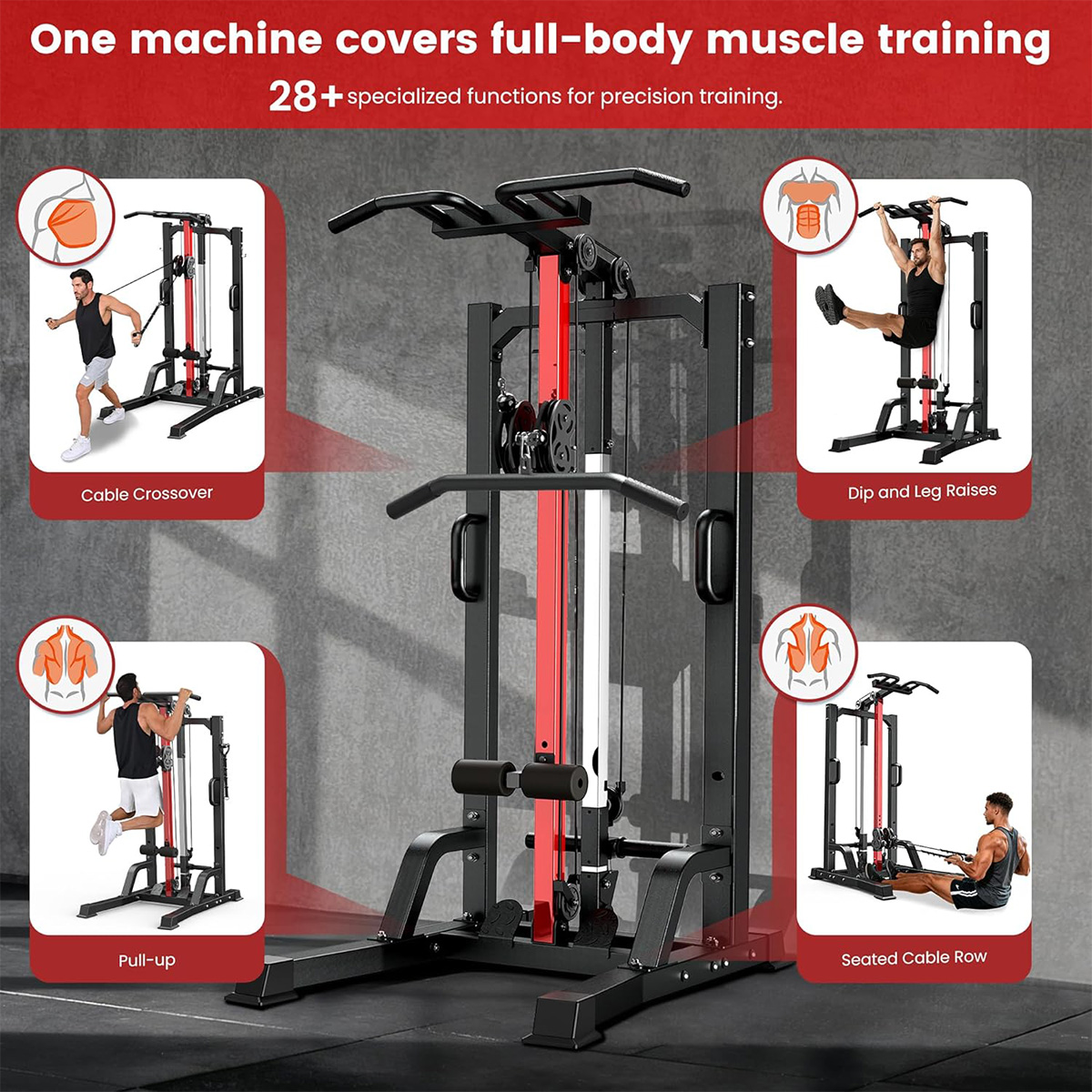 Pooboo Heimfitnessgerät - Hoch – Home Gym All In One Bewertung und Preis