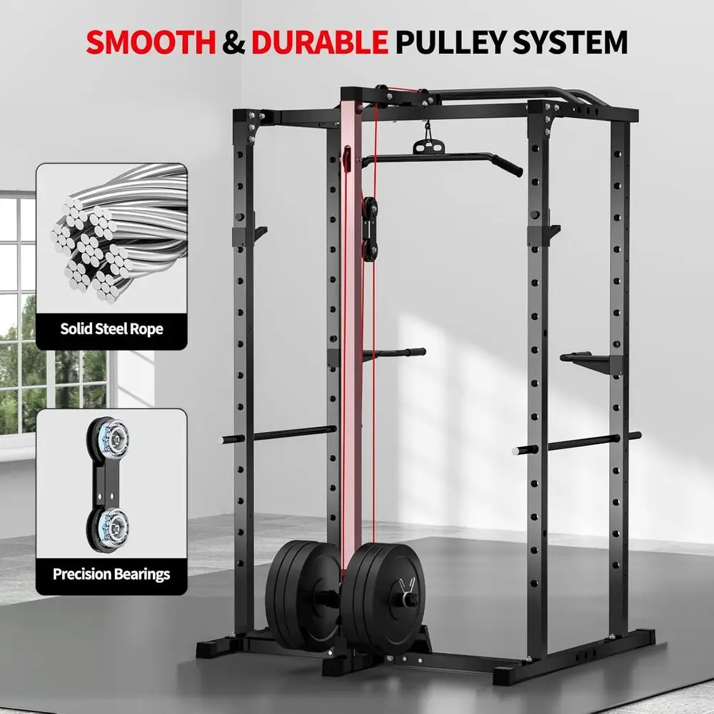 2000LBS Kapazität Power Rack m – Lat Pulldown Cable Bewertung und Preis