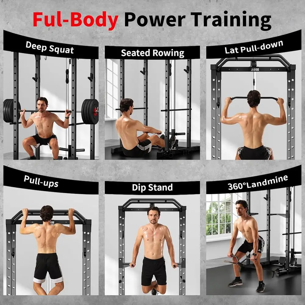 2000LBS Kapazität Power Rack m – Lat Pulldown Cable Bewertung und Preis