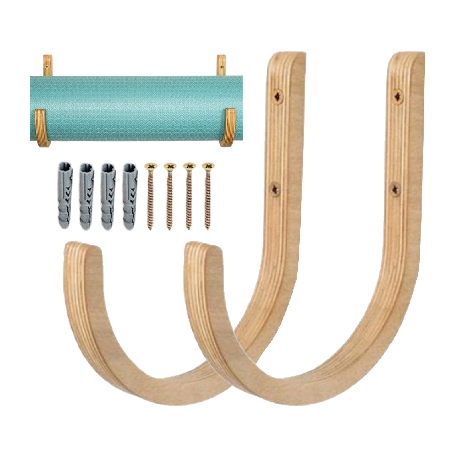 Holz-Yogamattenhalter zur Wand – Home Gym Yoga Mat Storage Bewertung und Preis