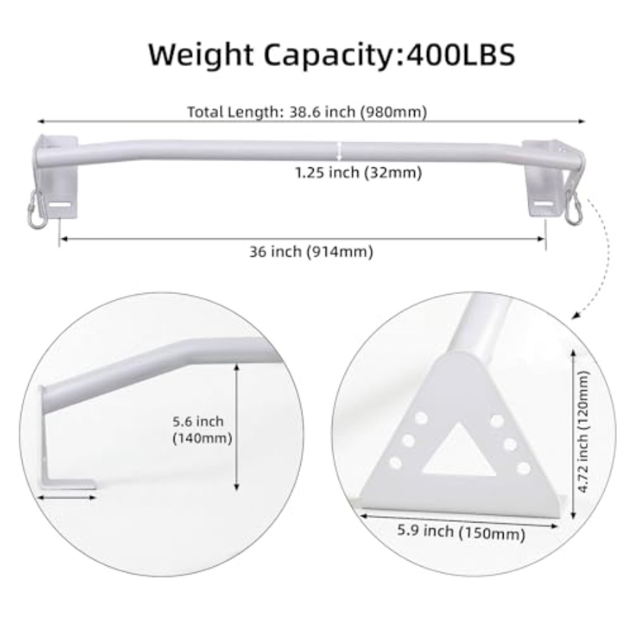 Wandmontierte Klimmzugstange f – Chin Up Doorframe Bewertung und Preis