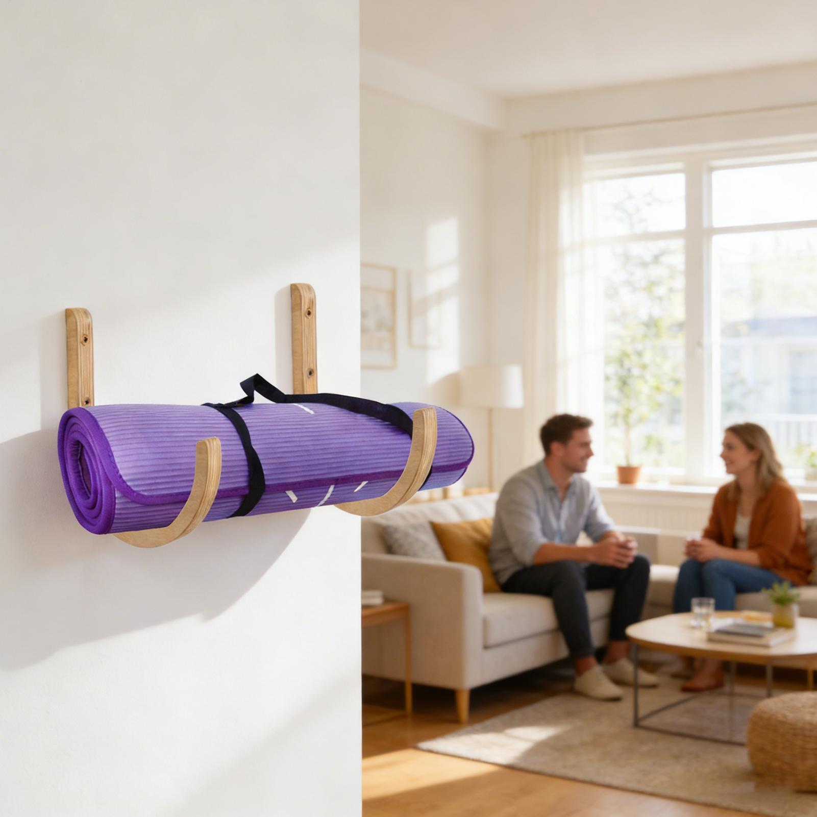 Yoga-Mattenhalter 2 Stück Holz – Home Gym Yoga Mat Storage Bewertung und Preis