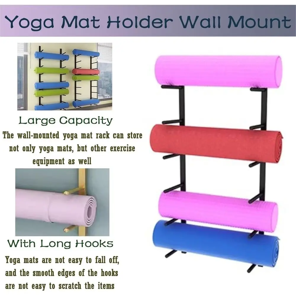 Wandmontierter Metall-Yogamatt – Home Gym Yoga Mat Storage Bewertung und Preis