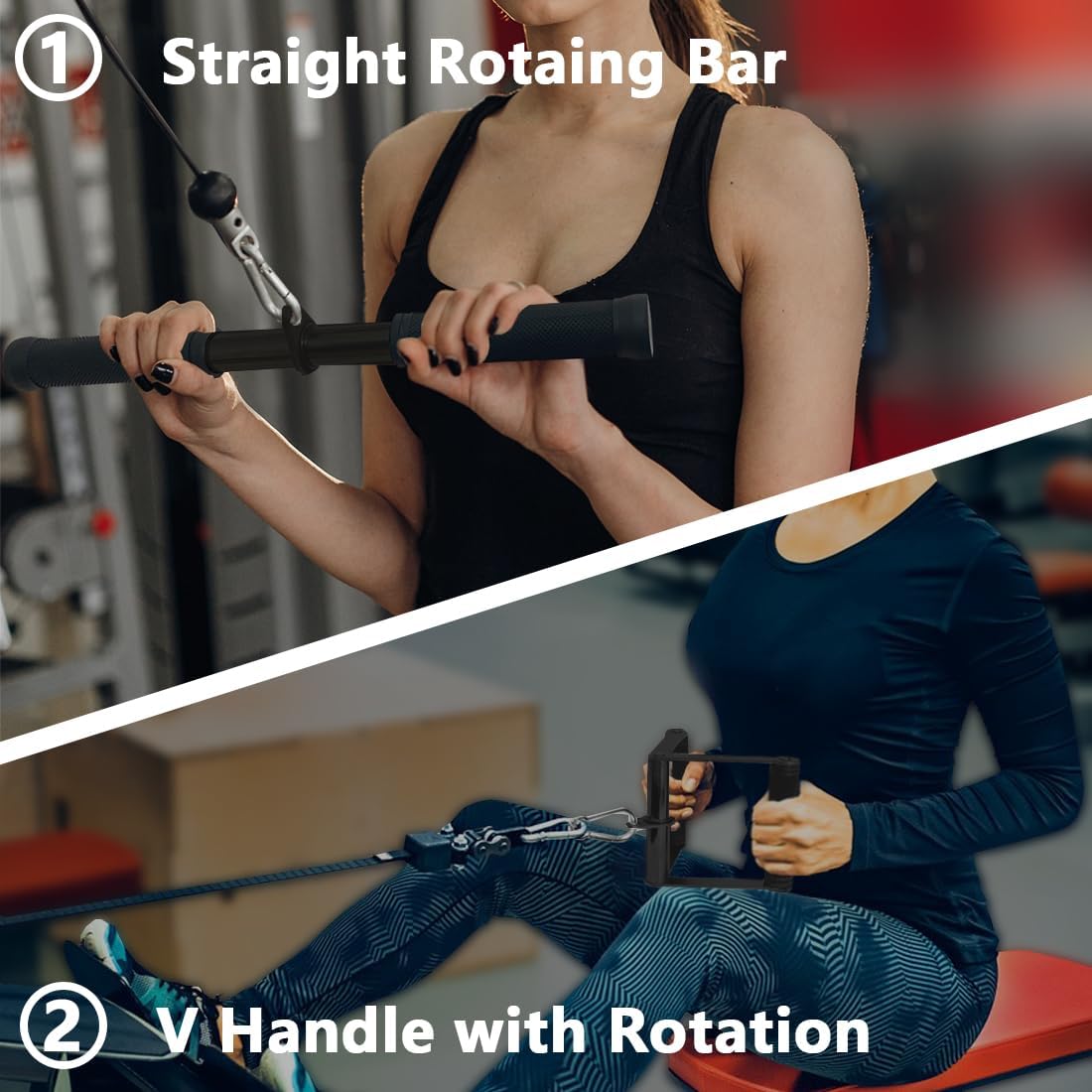 Heimfitness-Kabelzubehör-Set - – Lat Pulldown Cable Bewertung und Preis
