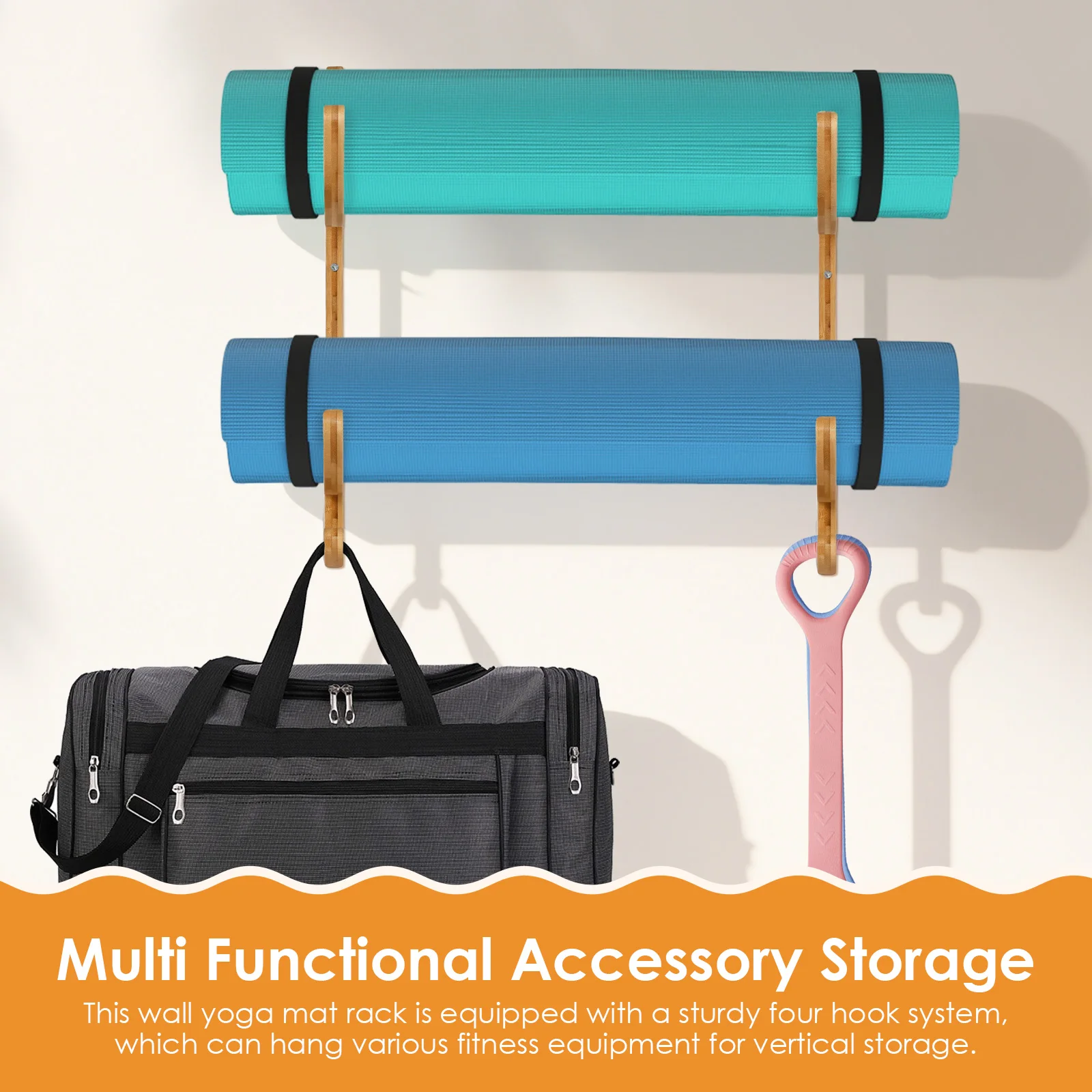 2 Stück Yoga-Matten-Aufbewahru – Home Gym Yoga Mat Storage Bewertung und Preis