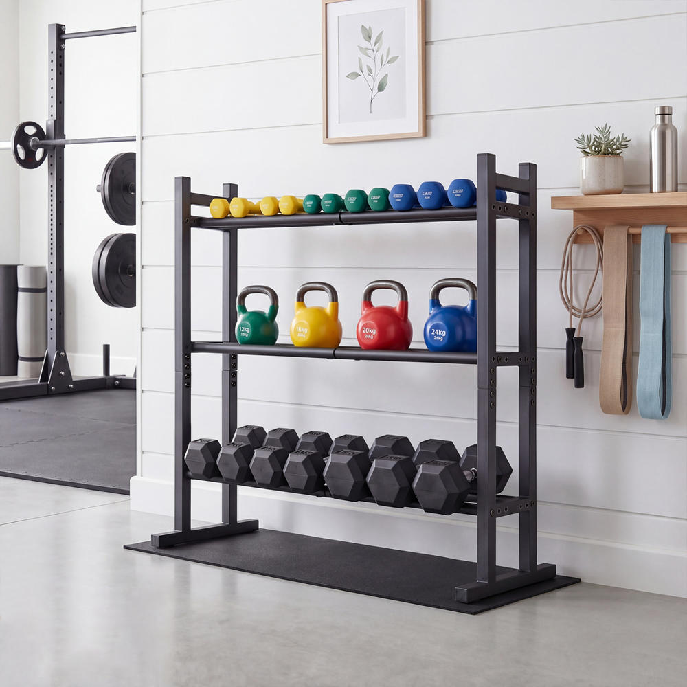 Robustes 3-stufiges Hantelrega – Home Gym Gym Bewertung und Preis