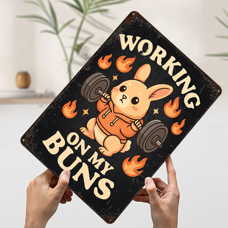 Working On My Buns – Niedliche – Home Gym On Wall Bewertung und Preis
